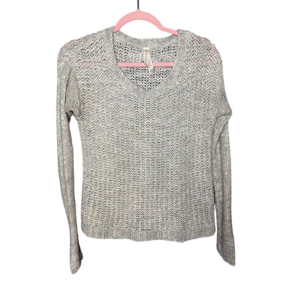 Aeropostale Sweater Women's Size Small Open Knit V-Neck Office Career Cozy Top - Picture 1 of 7